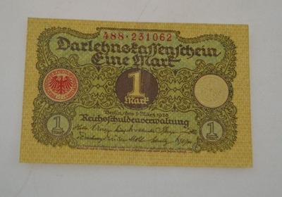Niemcy - banknot - 1 Marka - 1920 rok