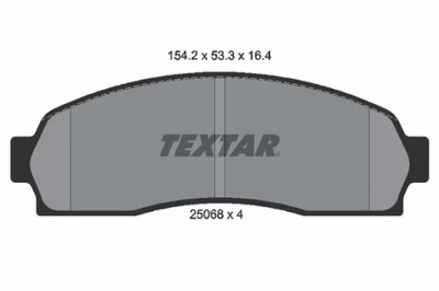 ZAPATAS DE FRENADO PARTE DELANTERA 2506801/TEX  