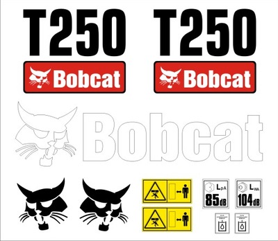 NAKLEJKI NALEPKI MINI ŁADOWARKA BOBCAT T250