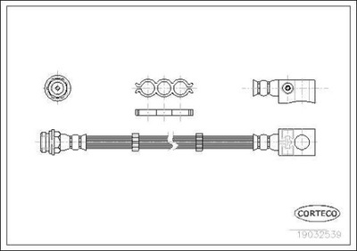 CABLE DE FRENADO FLEXIBLES JEEP  