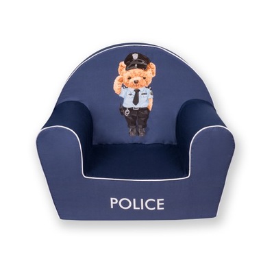Fotel dziecięcy policja