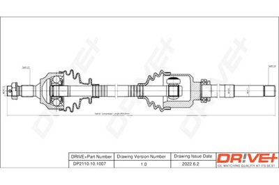 DRIVE+ ПІВВІСЬ ПРИВІДНА PEUGEOT 208 12- P