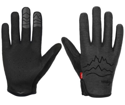 Rękawiczki rowerowe ROCDAY Flow V2 - Czarne L # MTB Dirt Enduro Downhill