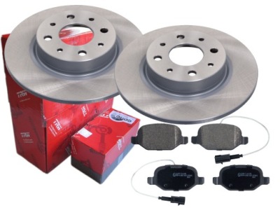 Тормозные диски тормозные колодки trw задний  alfa romeo mito 251mm фото №1