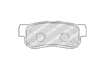 Delphi lp1539 набор тормозных колодок тормозных, тормоза дисковые фото №1