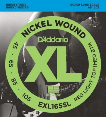 D'Addario EXL165SL struny do gitary basowej 45-105