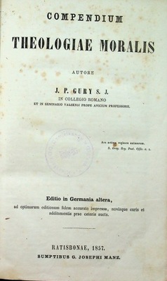 Compendium Theologiae Moralis 1857r.