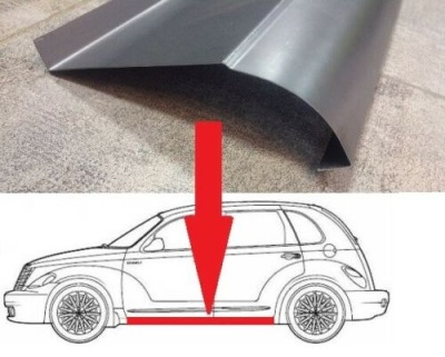 Поріг chrysler pt cruiser 2000-2010 пороги з листи фото №1