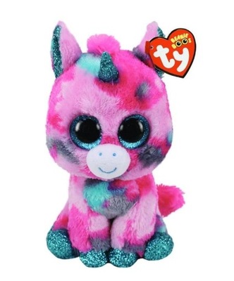 BEANIE BOOS GUMBALL - RÓŻOWO-NIEB. JEDNOROŻEC 15CM