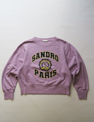 Sandro Paris bluza damska crewneck oversize M/L