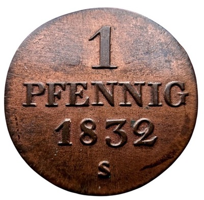NumisMATI D3138 Pfennig 1832 S Sachsen
