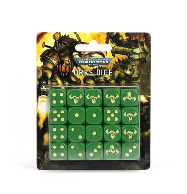 Warhammer 40.000 Orks Dice - zestaw kości