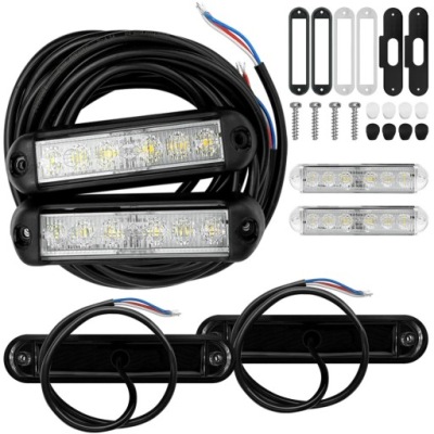 Лампи рух dziennej комплект універсальні 12 led фото №1