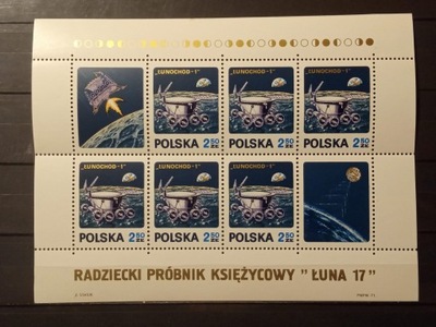 POLSKA Arkusik 1975 ** 1971 kosmos