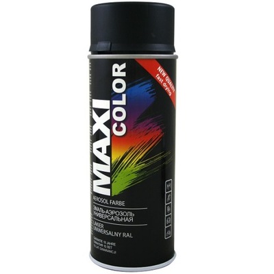 MAXI COLOR LAKIER SPRAY КОВРИК RAL 9005M ЧЕРНЫЙ КОВРИК