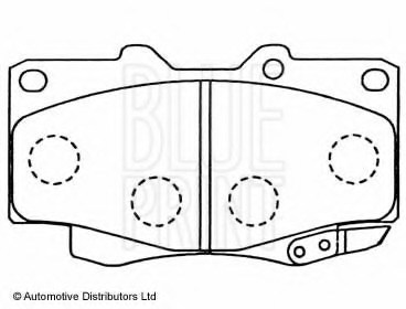 ZAPATAS PARTE DELANTERA TOYOTA LAND CRUISER 84-, 4 RUNNER 90-  