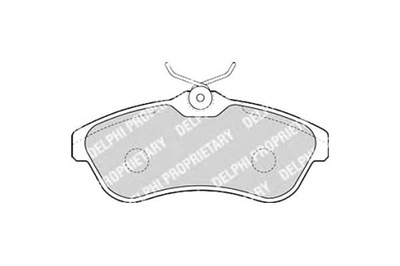 Delphi lp1715 набір гальмівних колодок гальмівних, гальма дискові фото №1