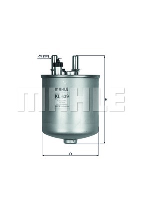 FILTRO COMBUSTIBLES KNECHT KL 639D KL639D  