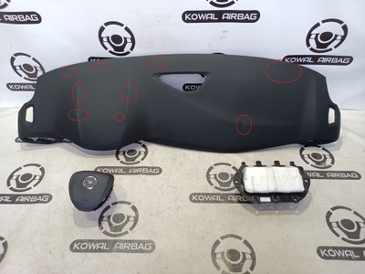 Opel crossland приборная панель консоль - накладка подушка безопасности подушки безопасности ремни оригинал фото №1