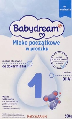 BABYDREAM MLEKO MODYFIKOWANE PRE OD URODZENIA 500G NR.1