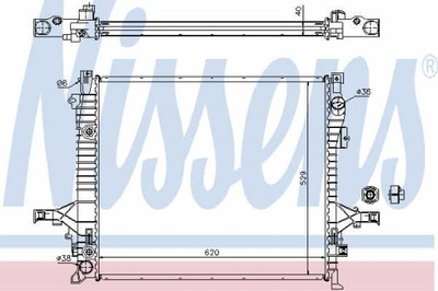 РАДІАТОР ВОДИ NISSENS 65613A