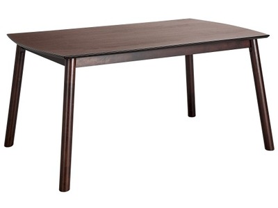 Stół do jadalni 150 x 90 cm MDF ciemne drewno