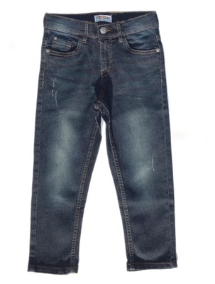 SPODNIE JEANS ELASTYNA CHŁOPIĘCE DENIM 98/104