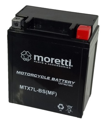 АККУМУЛЯТОР MORETTI MTX7L-BS 12V 7AH YTX7L-BS