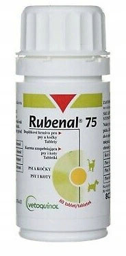 VETOQUINOL Rubenal 75mg 60 tabl. wspomaga nerki