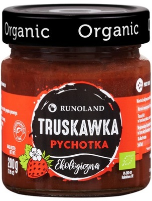 Ekologiczna Truskawka Pychotka, 80% owoców, 200 g, Runoland