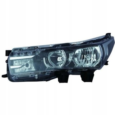 Фара лампа toyota corolla e18 13- левая depo фото №1