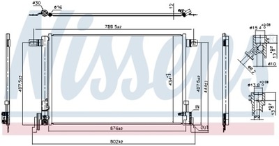 RADIATOR AIR CONDITIONER - CONDENSER ** FIRST FIT NISSENS 941209  