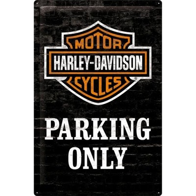 PLACA SZYLD HARLEY-DAVIDSON PARKING ONLY 40X60 NOSTALGIC 24010  