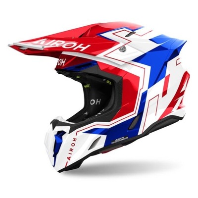 CASCO PARA MOTOCICLETA AIROH TWIST 3 DIZZY BLUE/RED GLOSS CASCO M  