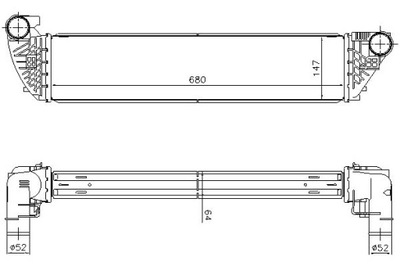 Nissens інтеркулер renault espace iv laguna ii ve фото №1