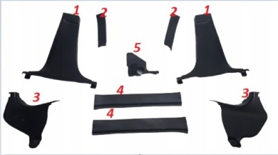 Молдинг накладка накладка стойка порог mazda cx5 1 фото №1