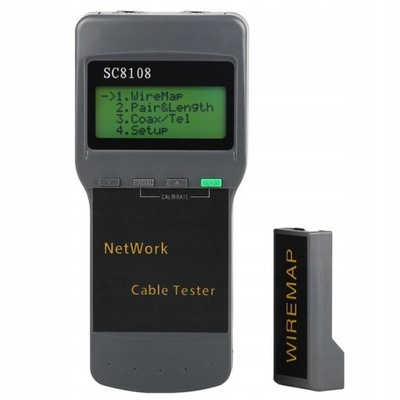 Tester okablowania sieci LAN LCD SC 8108 RJ45 BNC