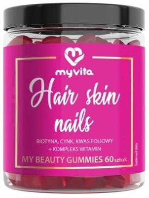 MyVita Hair Skin Nails, żelki, 60 sztuk