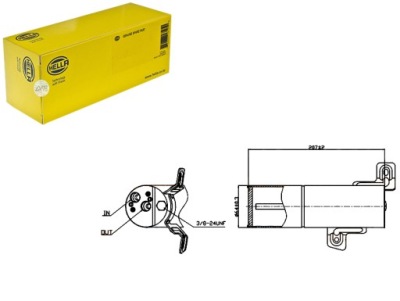 Hella осушитель кондиционера 95497 33303 73110 фото №1
