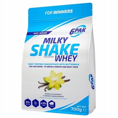 Białko 6PAK Milky Shake Whey 700g Wanilia