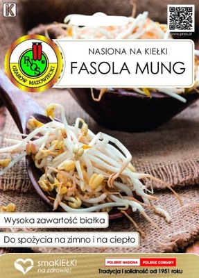 Nasiona na kiełki Fasola Mung 50g