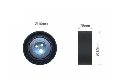 Ролик натягувача ремінь багаторучейковий fiat marea , marea weekend 2.4 jtd 96- фото №1