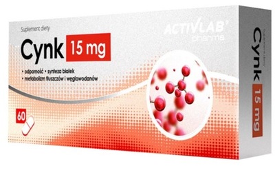 Cynk 15mg Activlab Pharma, 60 tabletek