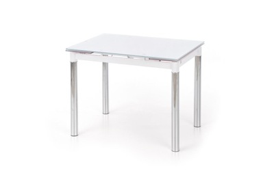 Stół rozkładany LOGAN 2 biały szkło/ chrom Halmar