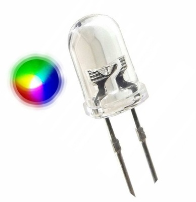 DIODA MIGAJĄCA LED RGB HOBBYELEKTRONIKA MRUGAJĄCE NAPRZEMIENNIE slow x10szt