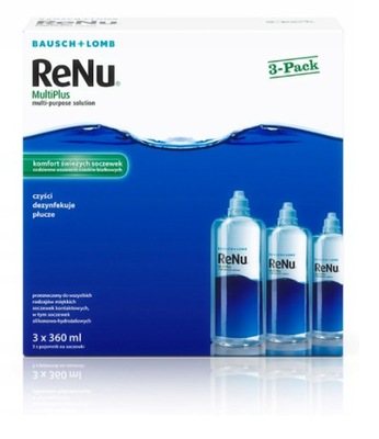 Płyn do soczewek Renu Multiplus 360ml x3, 3pak