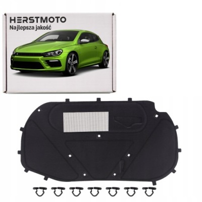 Vw scirocco 2008-2017 шумоизоляция капот 1k8863831 + клипсы фото №1