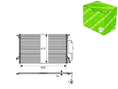 CONDENSADOR DE ACONDICIONADOR CADILLAC BLS HYUNDAI GRAND SANTA FE SAAB 9-3  