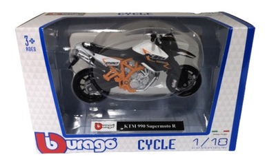 Motocykl Bburago Cycle 1:18 KTM 990 Supermoto R