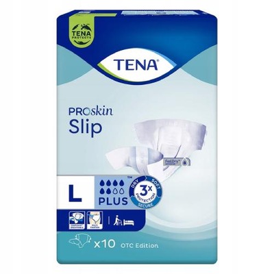 TENA Slip ProSkin Plus L, 10 szt. pieluchomajtki